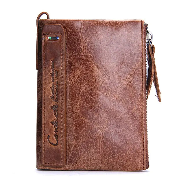 Genuine Leather Wallets for Women Short Bifold Fashion Women Bag