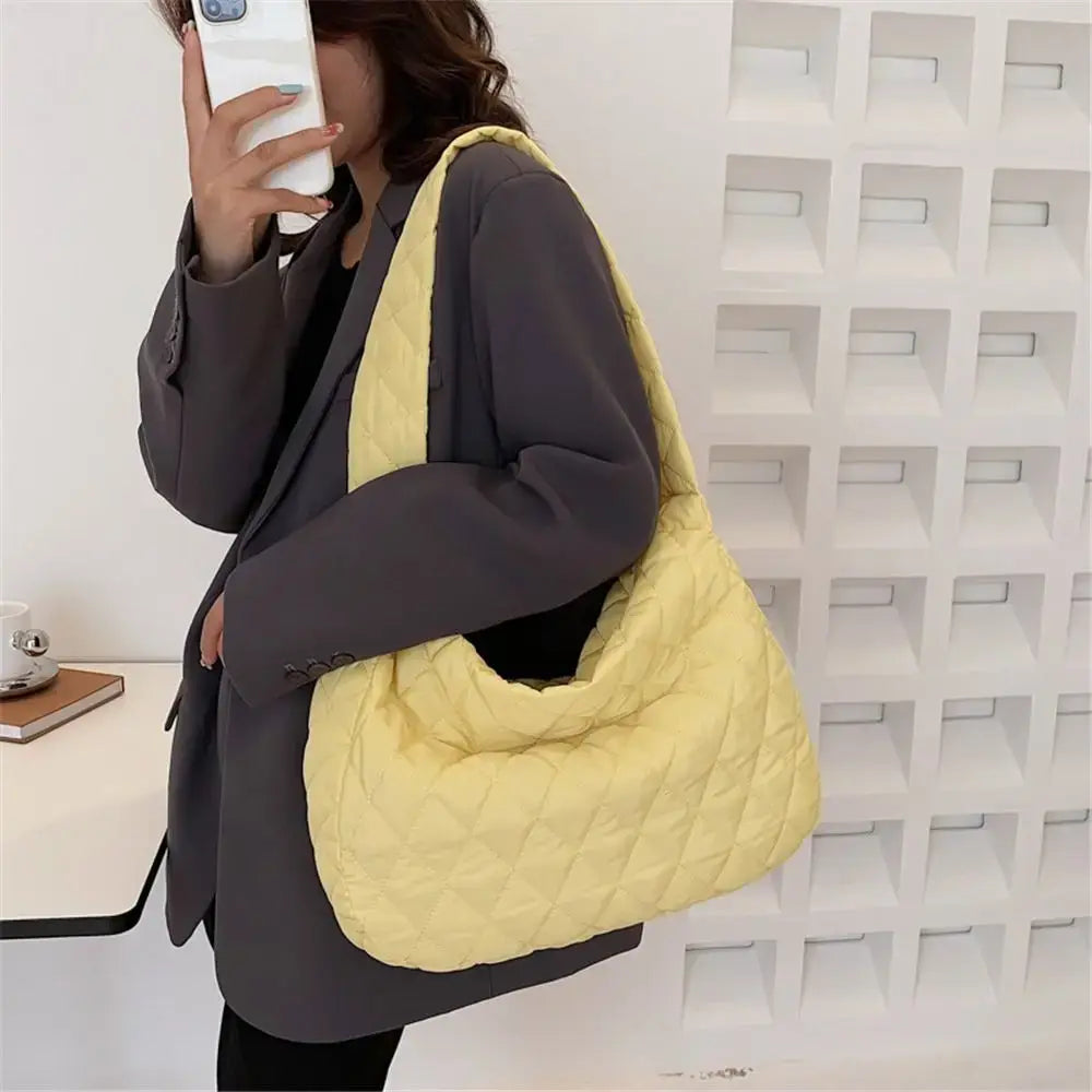 Women Large Capacity Quilted Tote Bag